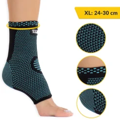 Elastyczna opaska stawu skokowego XL niebieska