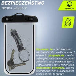 Etui wodoodporne na telefon TSUNAMI