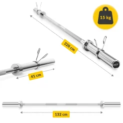 Gryf prosty 220 cm -  15 kg