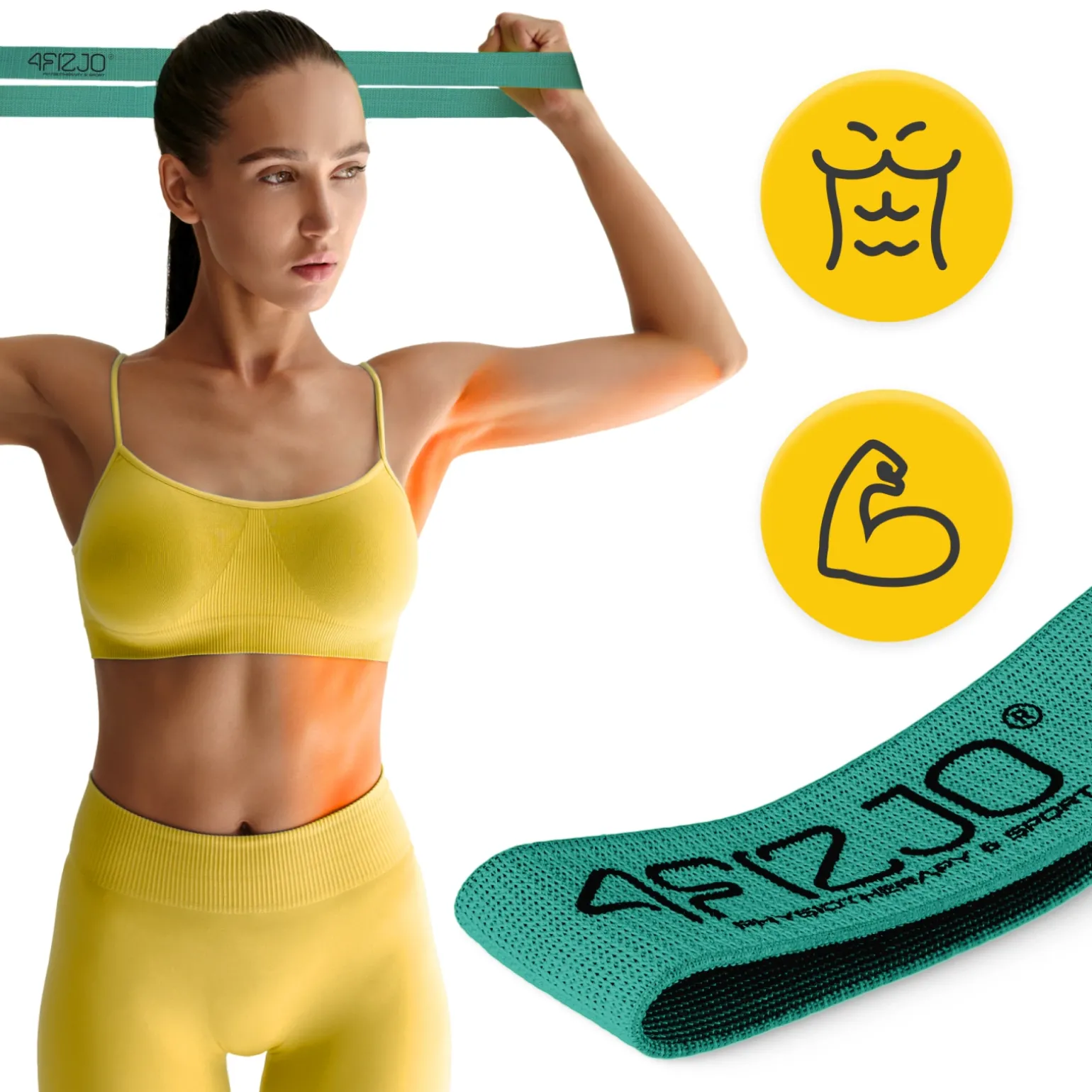 Guma materiałowa do ćwiczeń FLEX BAND 5-10 kg