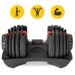Hantel regulowany do ćwiczeń Premium 24 kg