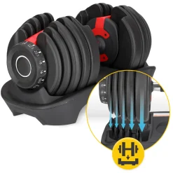 Hantel regulowany do ćwiczeń Premium 24 kg