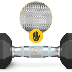 Hantel stalowy HEX 1 x 5 kg