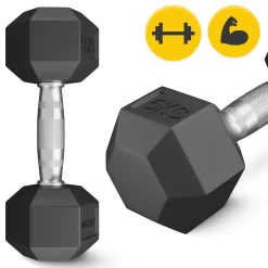 Hantel stalowy HEX 1 x 5 kg