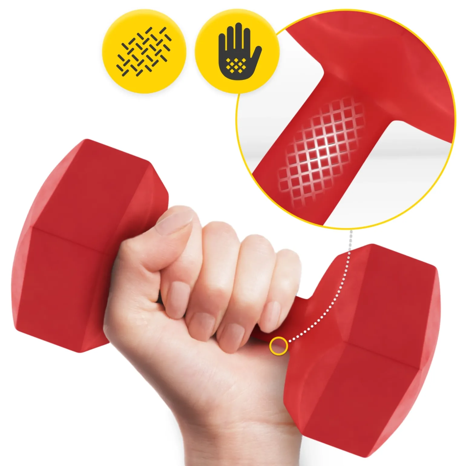 Hantelki bitumiczne do ćwiczeń 2 x 3 kg