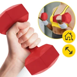 Hantelki bitumiczne do ćwiczeń 2 x 3 kg