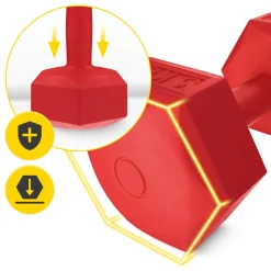 Hantelki bitumiczne do ćwiczeń 2 x 3 kg