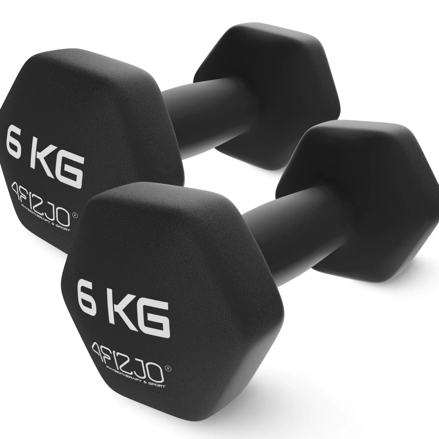 Hantelki żeliwne do ćwiczeń Classic 2 x 6 kg
