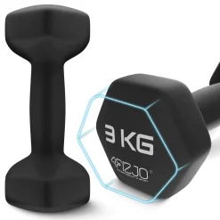 Hantelki żeliwne do ćwiczeń Classic 2 x 3 kg