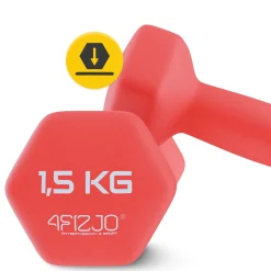 Hantelki żeliwne do ćwiczeń Classic 2 x 1,5 kg