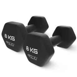 Hantelki żeliwne do ćwiczeń Classic 2 x 8 kg