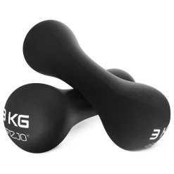 Hantelki żeliwne do ćwiczeń 8-shape 2 x 3 kg