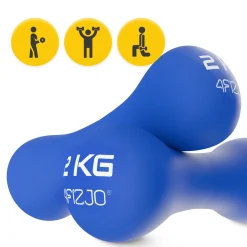 Hantelki żeliwne do ćwiczeń 8-shape 2 x 2 kg