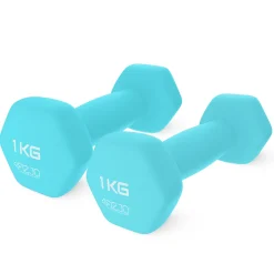 Hantelki żeliwne do ćwiczeń Classic 2 x 1 kg