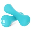 Hantelki żeliwne do ćwiczeń 8-shape 2 x 1 kg