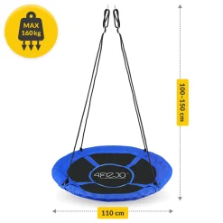 Huśtawka ogrodowa dla dzieci XL Bocianie Gniazdo 110 cm