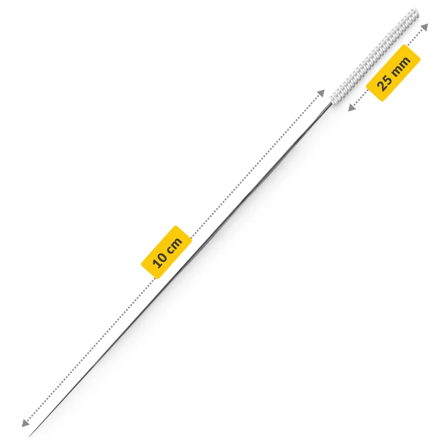 Igły do akupunktury z prowadnicą 100 szt. 0,3 x 100 mm