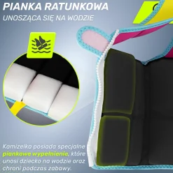 Kamizelka do pływania dla dzieci 2-3 lata TSUNAMI różowa