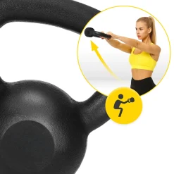 Kettlebell odważnik żeliwny 8 kg