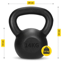 Kettlebell odważnik żeliwny 14 kg