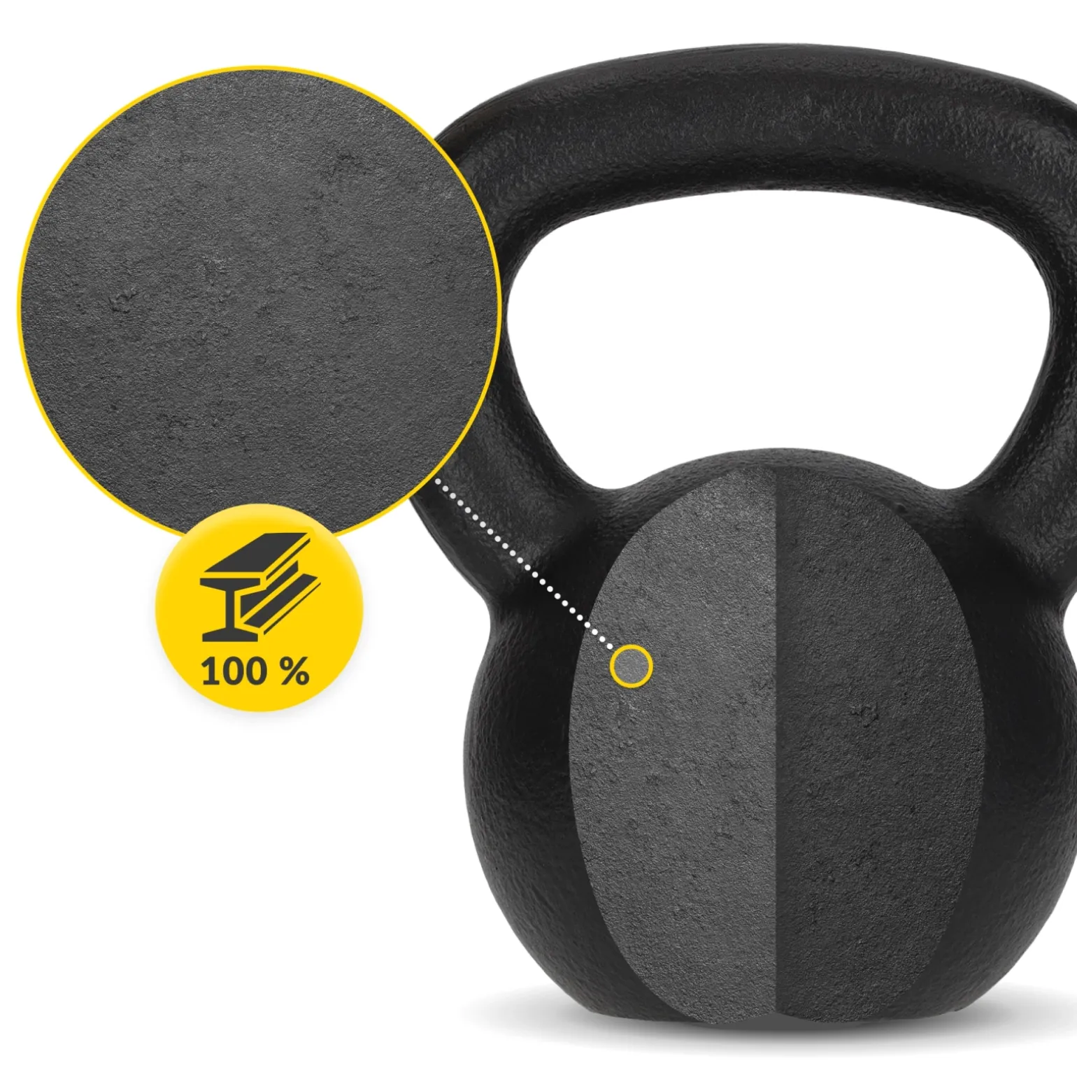 Kettlebell odważnik żeliwny 14 kg