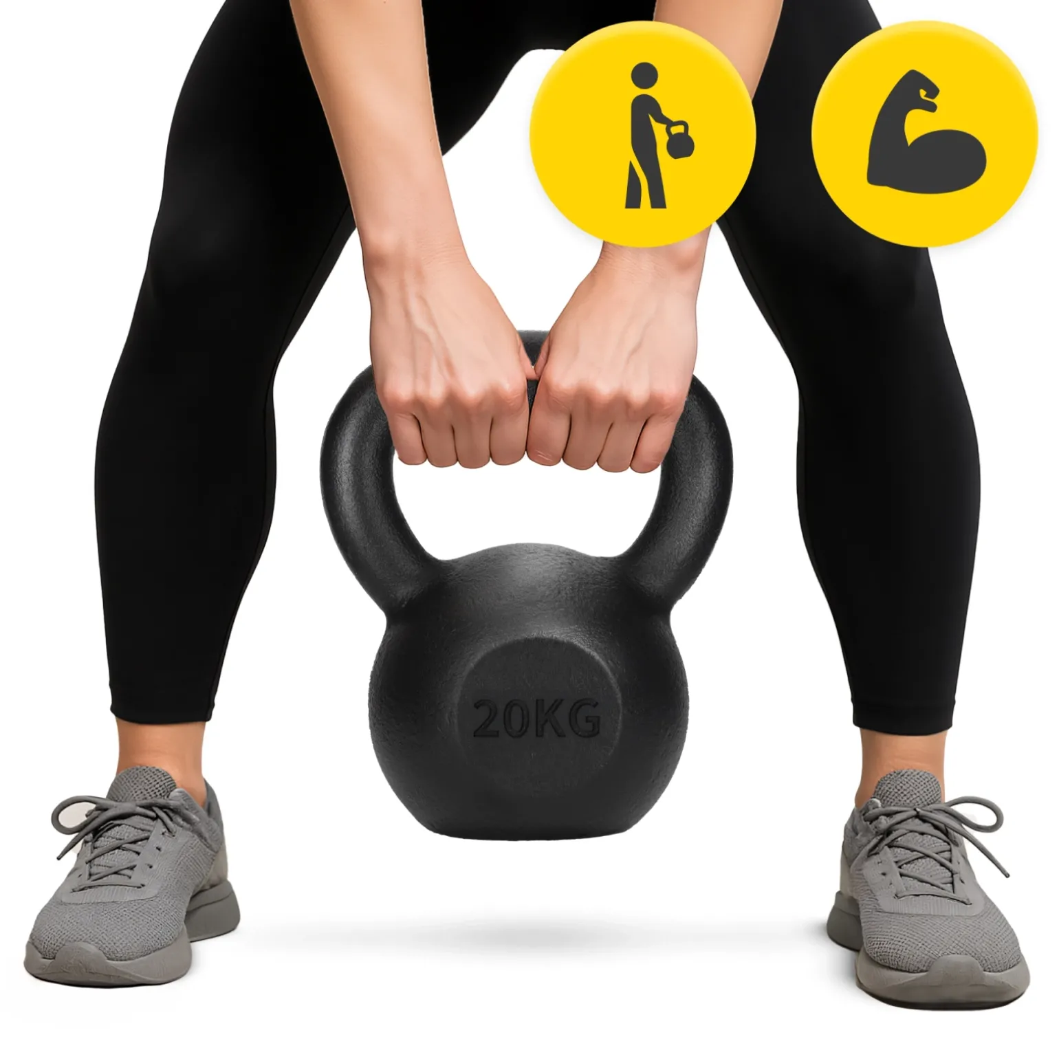 Kettlebell odważnik żeliwny 20 kg