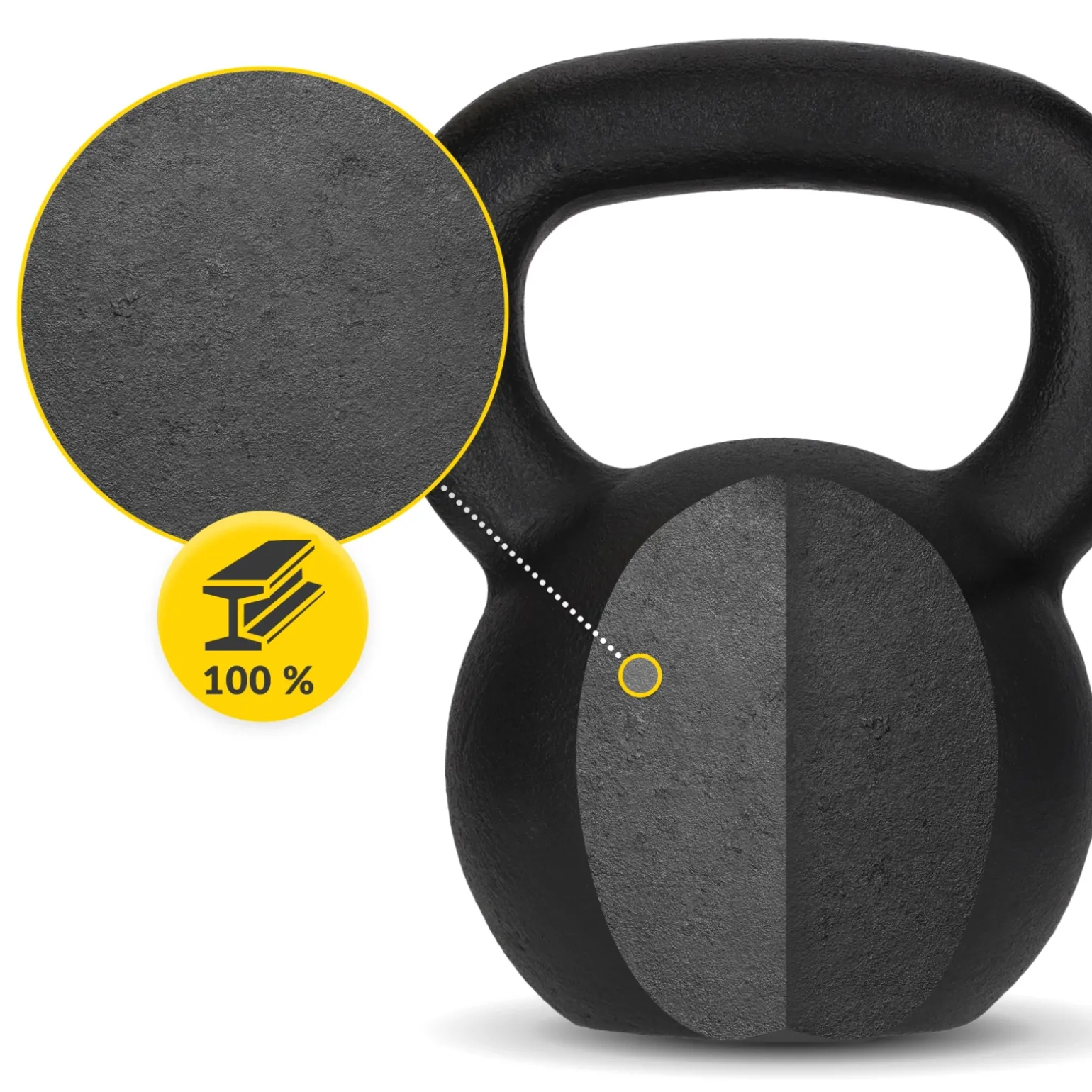 Kettlebell odważnik żeliwny 20 kg