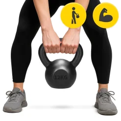 Kettlebell odważnik żeliwny 12 kg