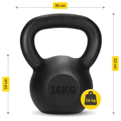 Kettlebell odważnik żeliwny 16 kg