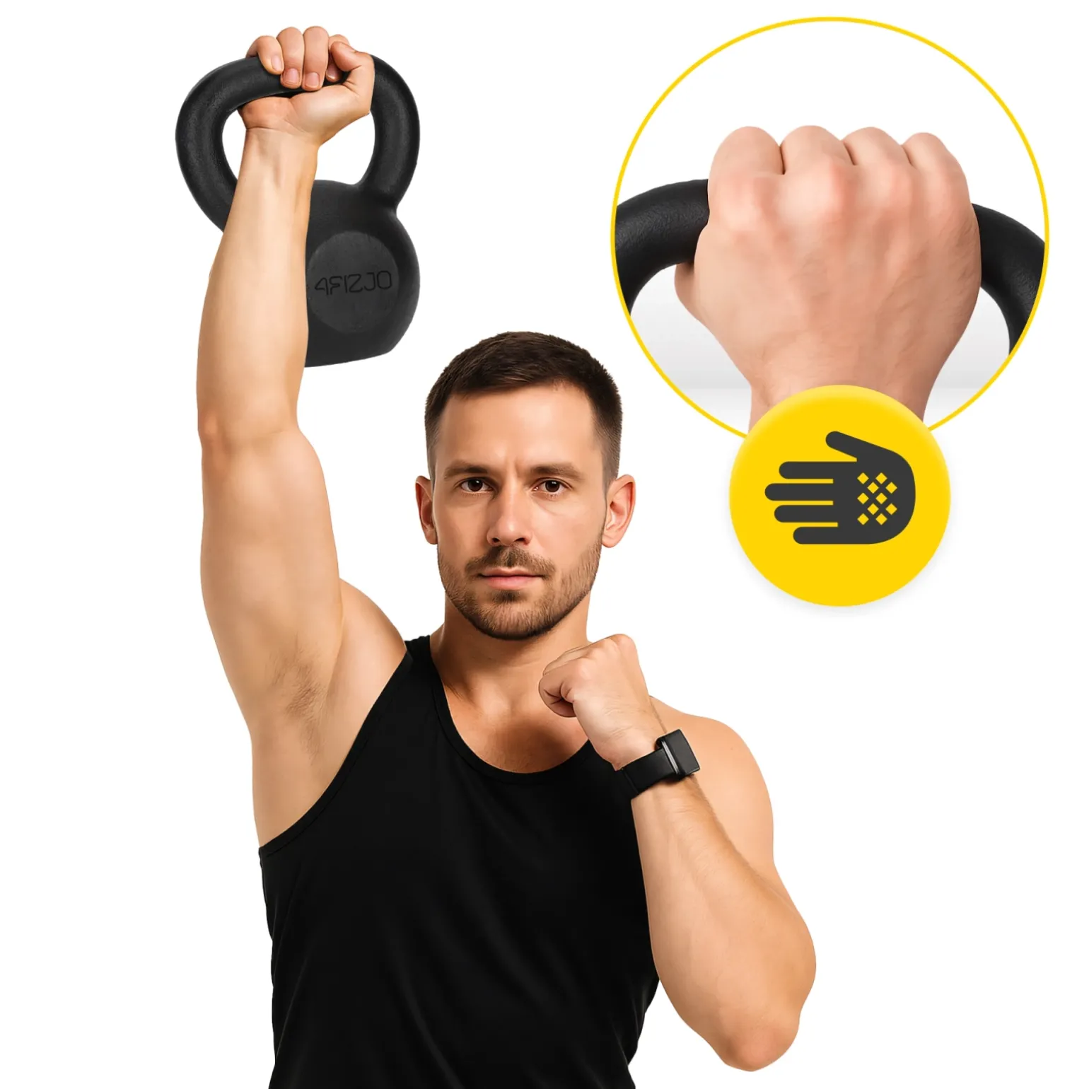 Kettlebell odważnik żeliwny 16 kg