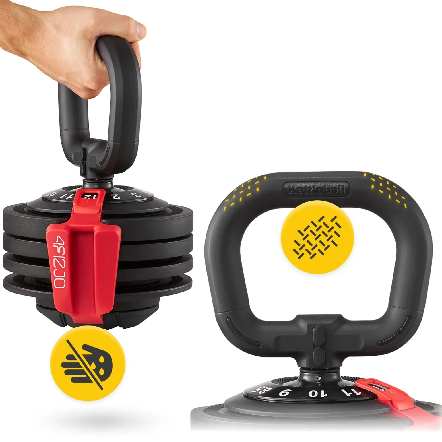 Kettlebell odważnik regulowany PREMIUM 2-12 kg