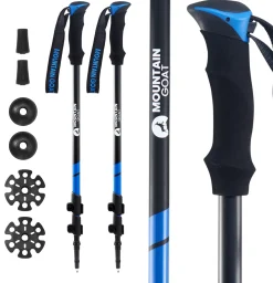 Kije trekkingowe do nordic walking PEAK+ niebieskie