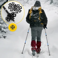 Kije trekkingowe do nordic walking PEAK+ niebieskie