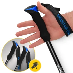 Kije trekkingowe do nordic walking PEAK+ niebieskie
