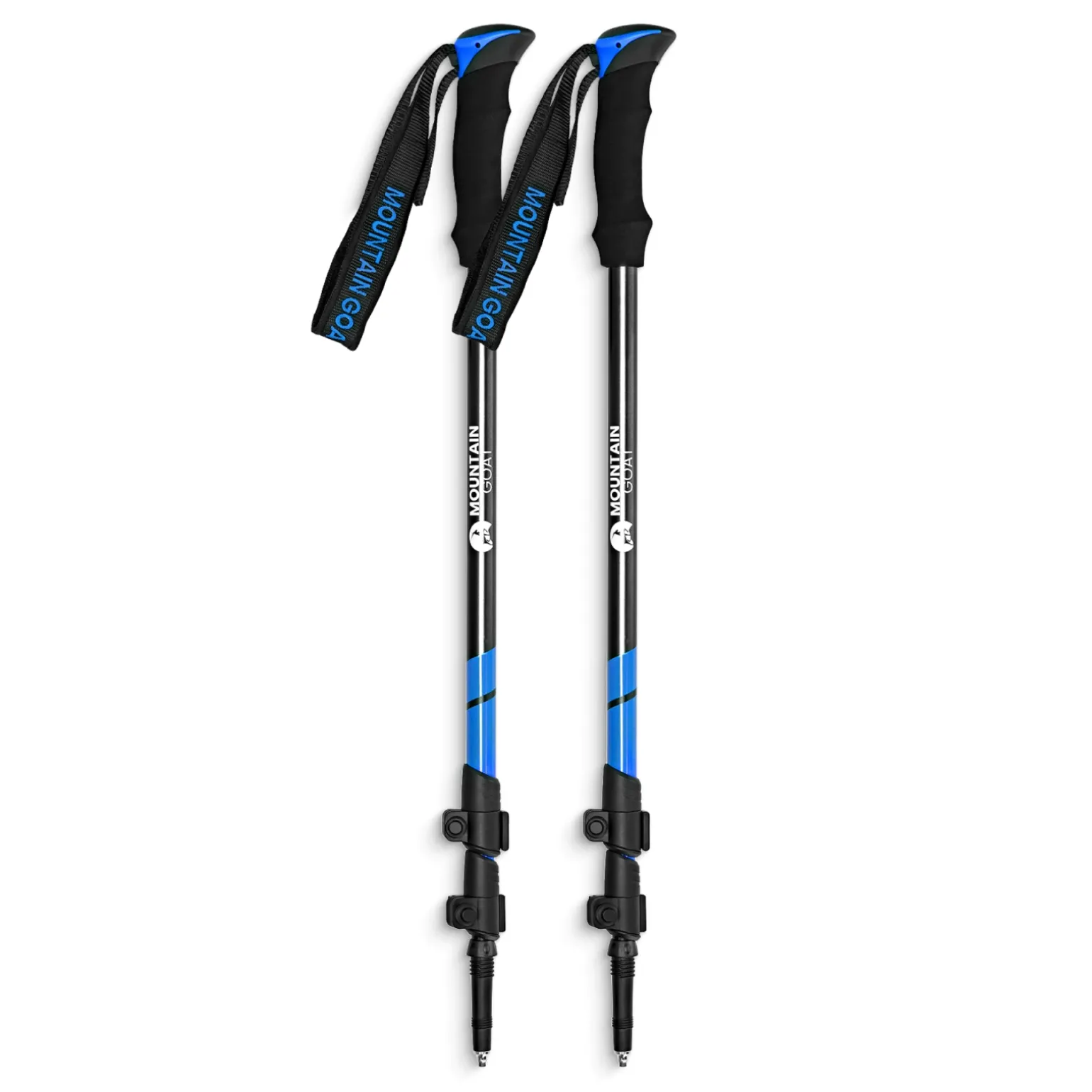Kije trekkingowe do nordic walking PEAK+ niebieskie