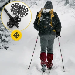 Kije trekkingowe do nordic walking PEAK+ różowe