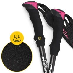 Kije trekkingowe do nordic walking PRO+ różowe