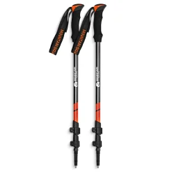 Kije trekkingowe do nordic walking PEAK+ pomarańczowe