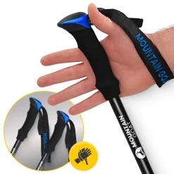 Kije trekkingowe do nordic walking PRO+ niebieskie