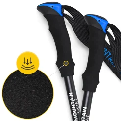 Kije trekkingowe do nordic walking PRO+ niebieskie