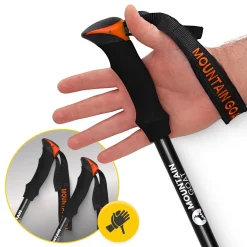 Kije trekkingowe do nordic walking PRO+ pomarańczowe
