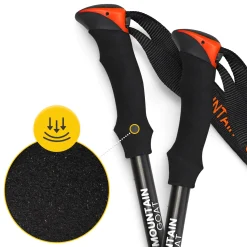 Kije trekkingowe do nordic walking PRO+ pomarańczowe