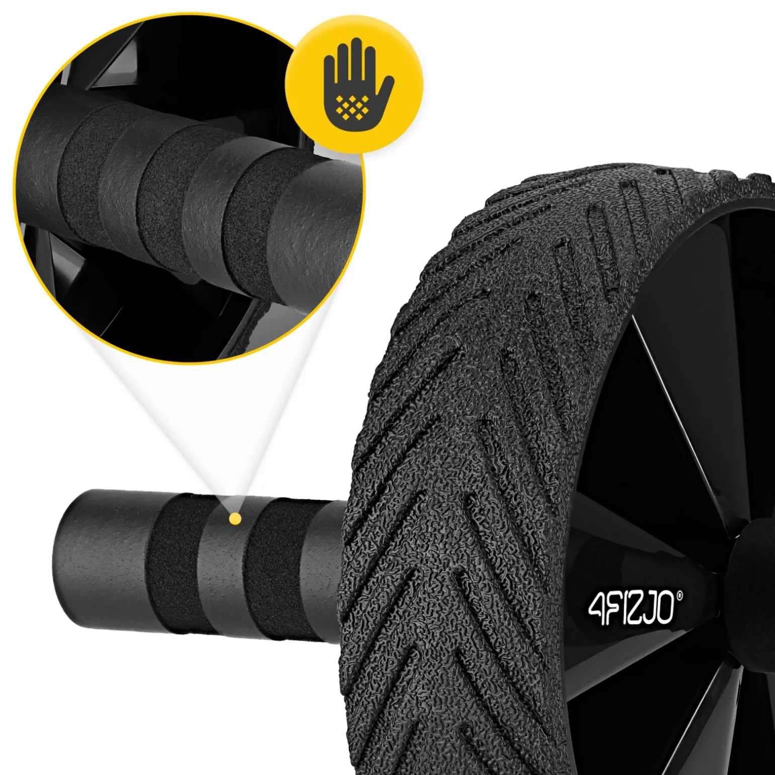 Kółko do ćwiczeń mięśni brzucha AB WHEEL PRO niebieskie