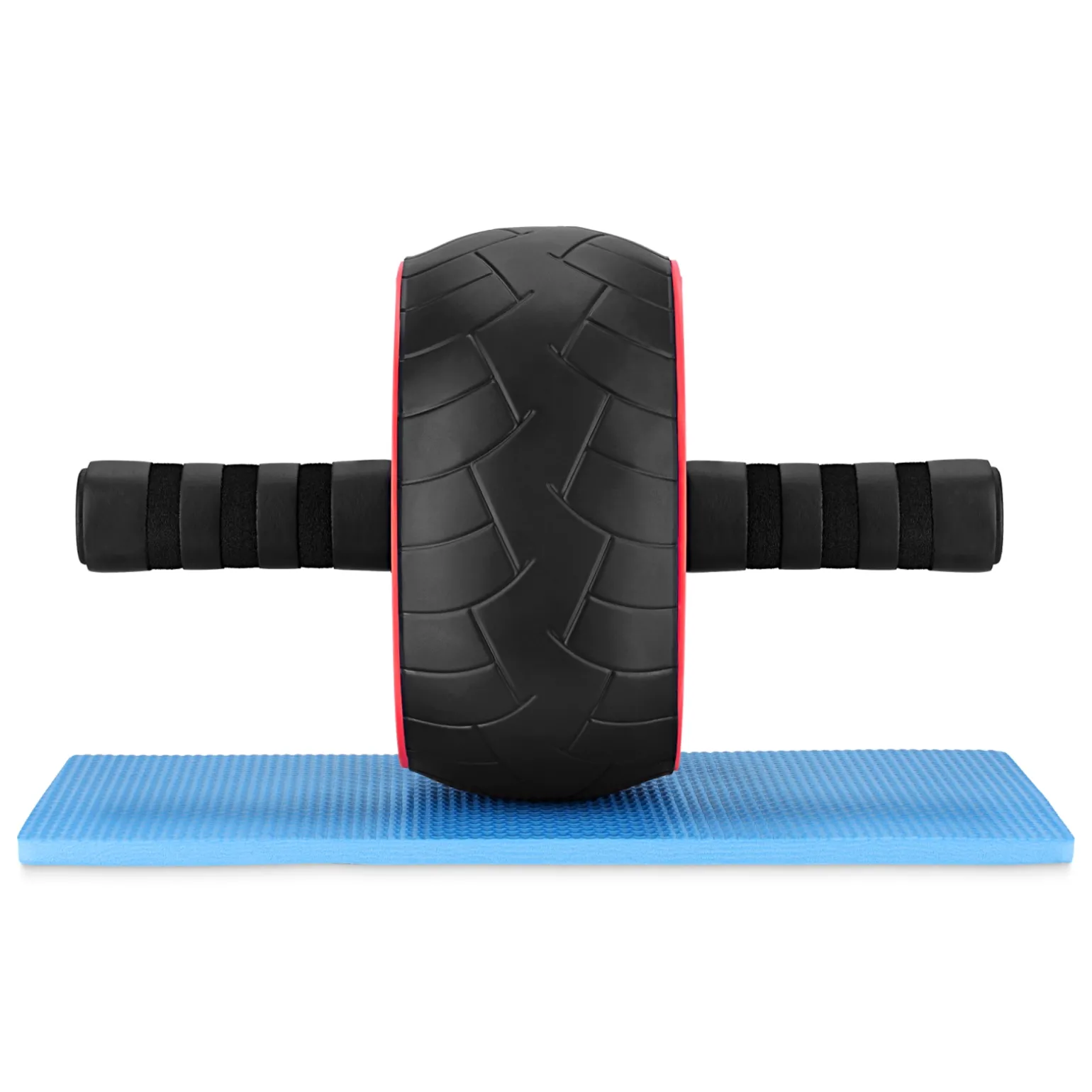 Kółko do ćwiczeń mięśni brzucha AB WHEEL XL czerwone