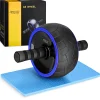 Kółko do ćwiczeń mięśni brzucha AB WHEEL XL niebieskie