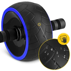 Kółko do ćwiczeń mięśni brzucha AB WHEEL XL niebieskie