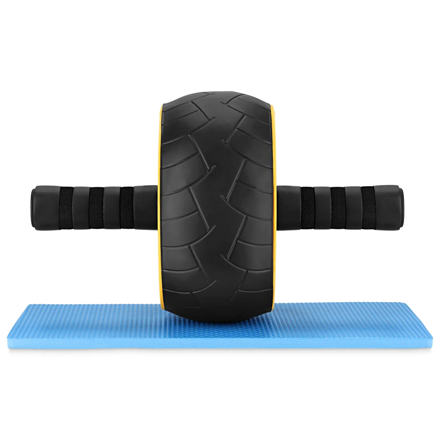 Kółko do ćwiczeń mięśni brzucha AB WHEEL XL żółte