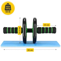 Kółko do ćwiczeń mięśni brzucha AB WHEEL