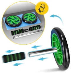 Kółko do ćwiczeń mięśni brzucha AB WHEEL