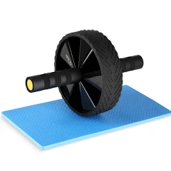 Kółko do ćwiczeń mięśni brzucha AB WHEEL PRO żółte
